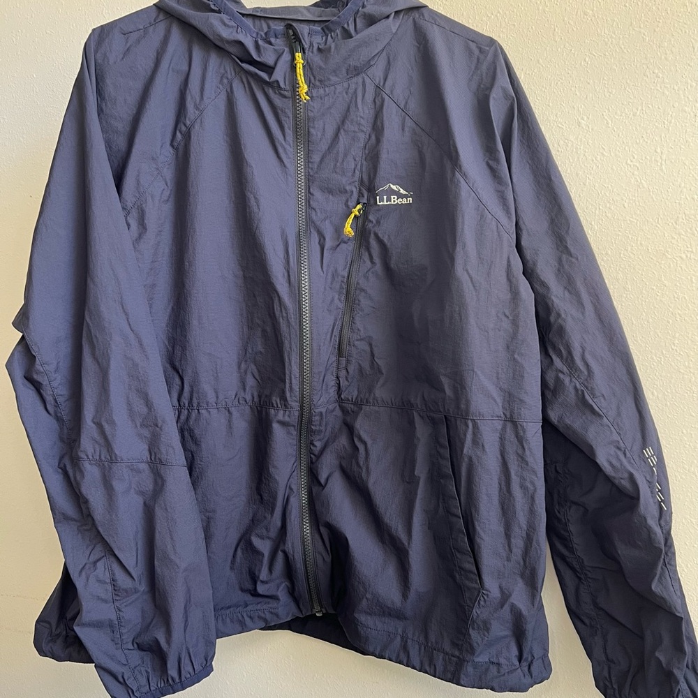 L.L. Bean Women’s Navy Airshield Windbreaker - Picture 8 of 8